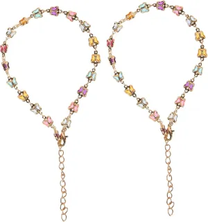 Homoyoyo Metal Foot Chain Anklet Women's Anklet for Party Fashion Adjustable for Beach