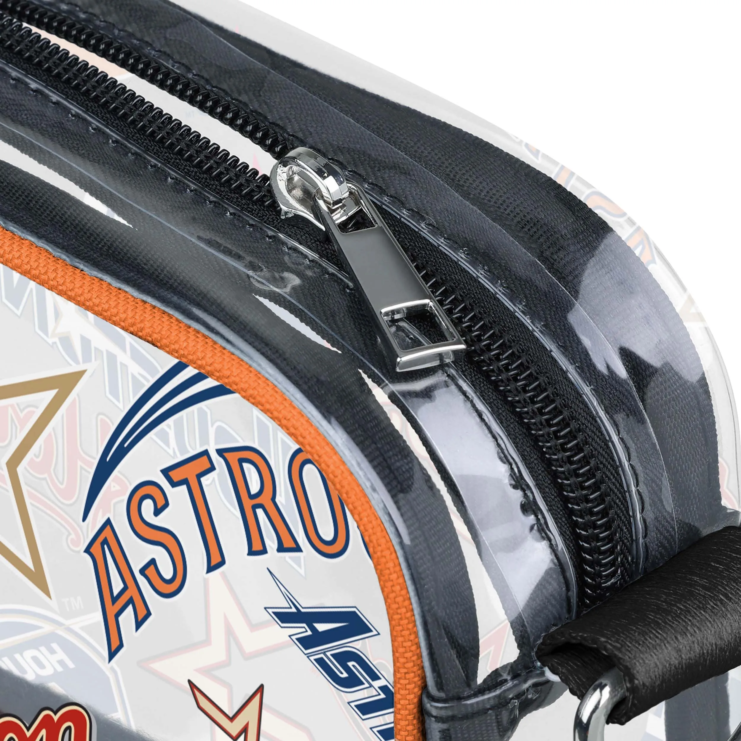 Houston Astros MLB Repeat Retro Print Clear Crossbody Bag