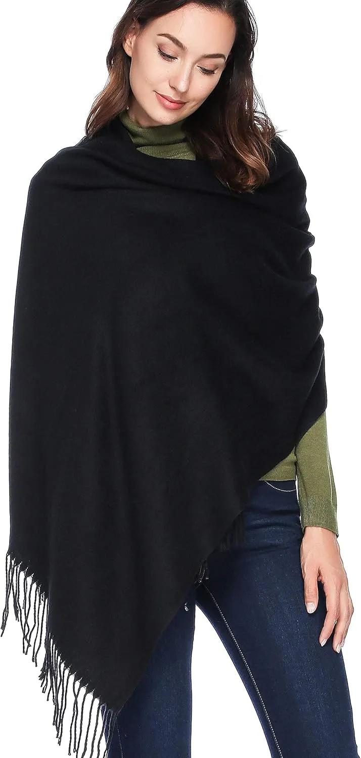 HOYAYO Wool Shawl Wraps - Extra Large Thick Soft Pashmina Scarf
