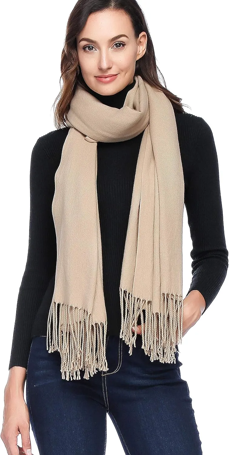 HOYAYO Wool Shawl Wraps - Extra Large Thick Soft Pashmina Scarf