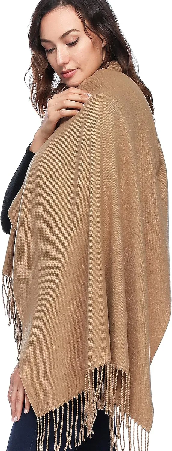 HOYAYO Wool Shawl Wraps - Extra Large Thick Soft Pashmina Scarf