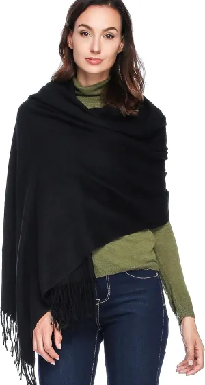 HOYAYO Wool Shawl Wraps - Extra Large Thick Soft Pashmina Scarf