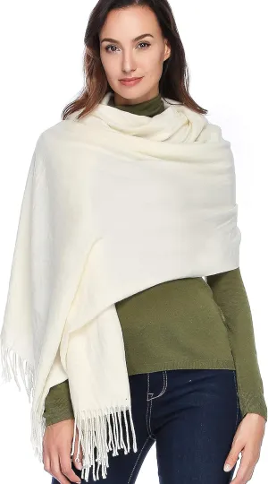 HOYAYO Wool Shawl Wraps - Extra Large Thick Soft Pashmina Scarf
