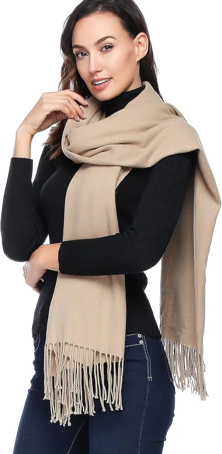 HOYAYO Wool Shawl Wraps - Extra Large Thick Soft Pashmina Scarf