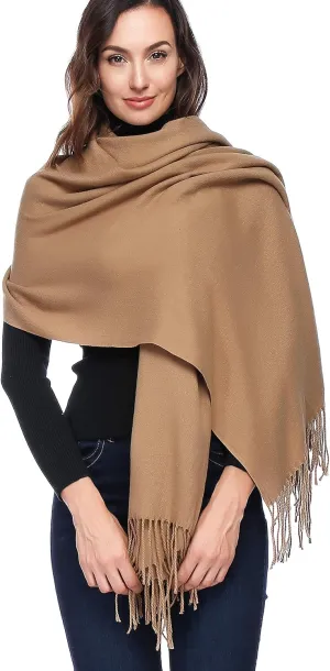 HOYAYO Wool Shawl Wraps - Extra Large Thick Soft Pashmina Scarf