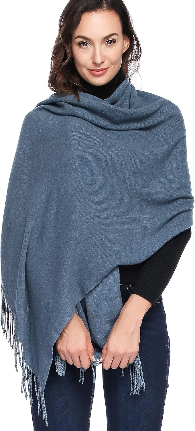 HOYAYO Wool Shawl Wraps - Extra Large Thick Soft Pashmina Scarf