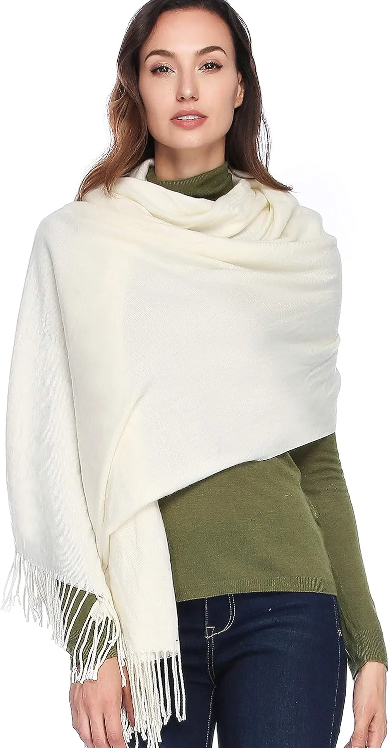 HOYAYO Wool Shawl Wraps - Extra Large Thick Soft Pashmina Scarf