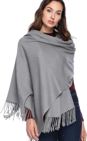 HOYAYO Wool Shawl Wraps - Extra Large Thick Soft Pashmina Scarf