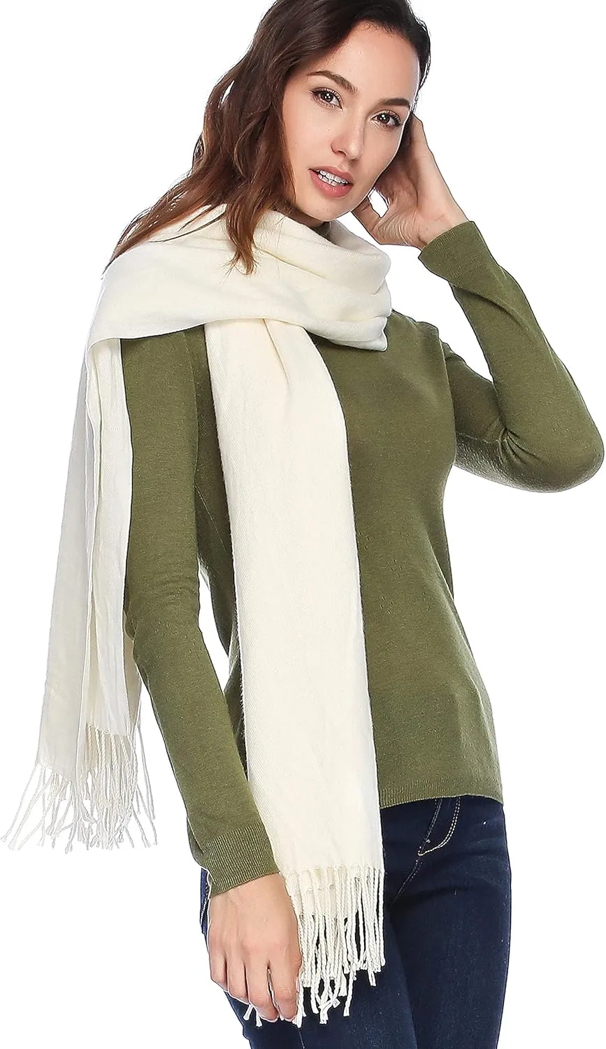 HOYAYO Wool Shawl Wraps - Extra Large Thick Soft Pashmina Scarf