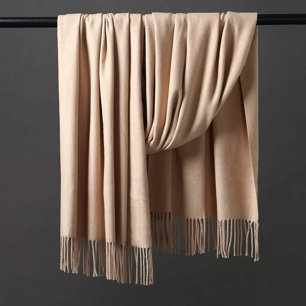 HOYAYO Wool Shawl Wraps - Extra Large Thick Soft Pashmina Scarf