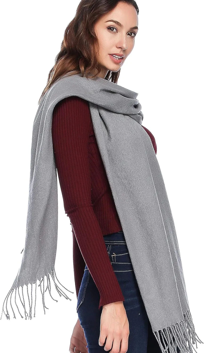 HOYAYO Wool Shawl Wraps - Extra Large Thick Soft Pashmina Scarf