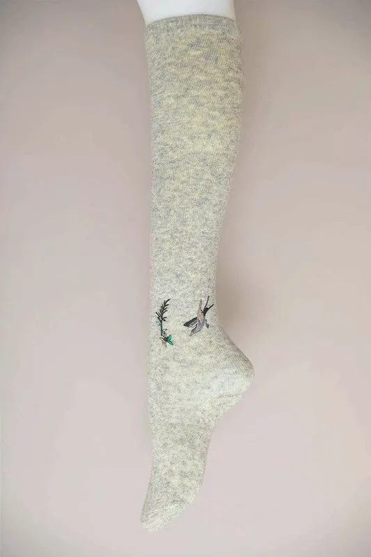 Hummingbird Knee High Socks