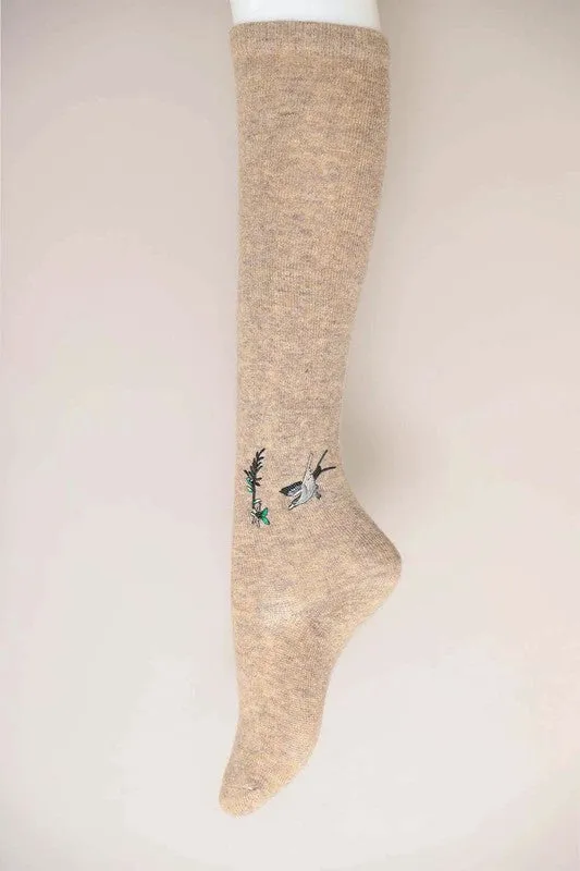Hummingbird Knee High Socks