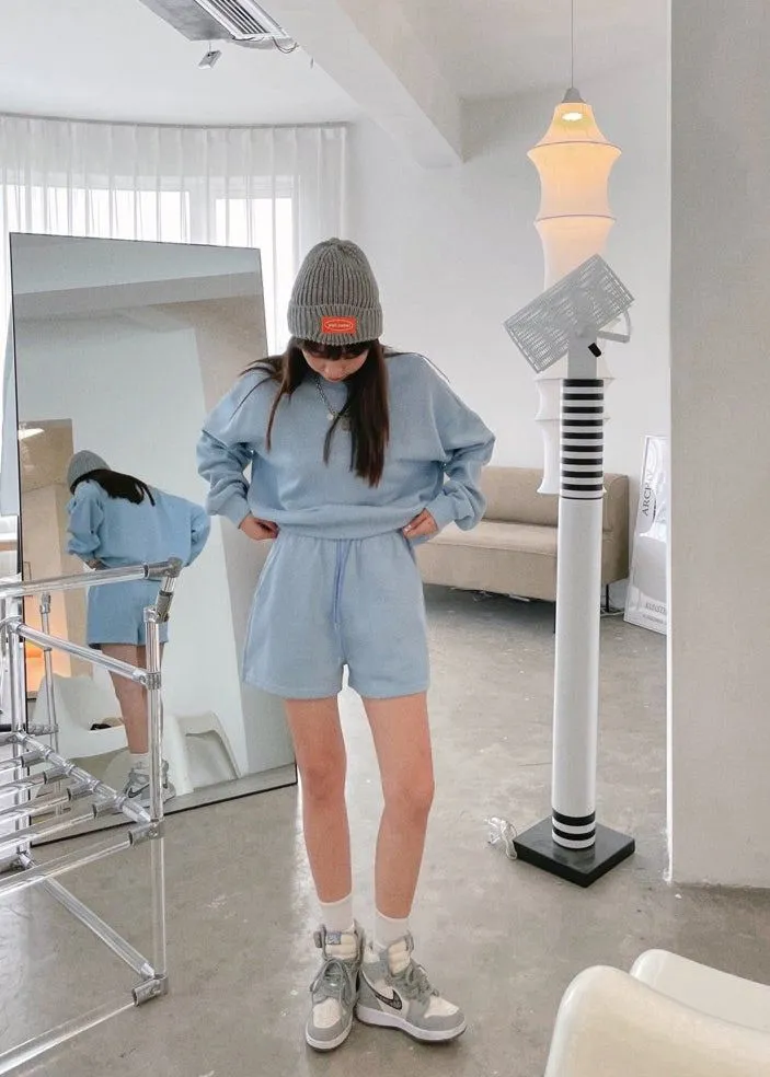 I Feel Fresh sweatshirt   shorts loungewear set