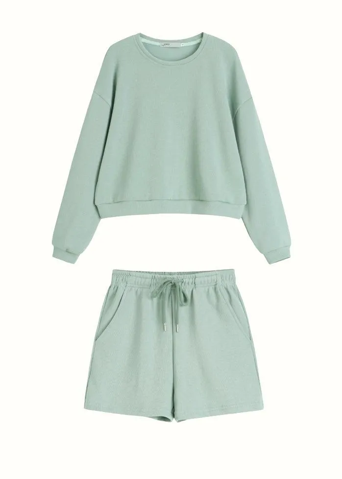 I Feel Fresh sweatshirt   shorts loungewear set