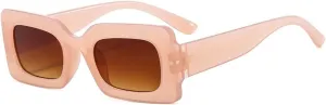 IKANOO Retro Rectangle Sunglasses for Women Vintage 90s Candy Color Sunglasses Square Frame Y2K Eyewear