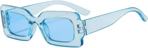 IKANOO Retro Rectangle Sunglasses for Women Vintage 90s Candy Color Sunglasses Square Frame Y2K Eyewear