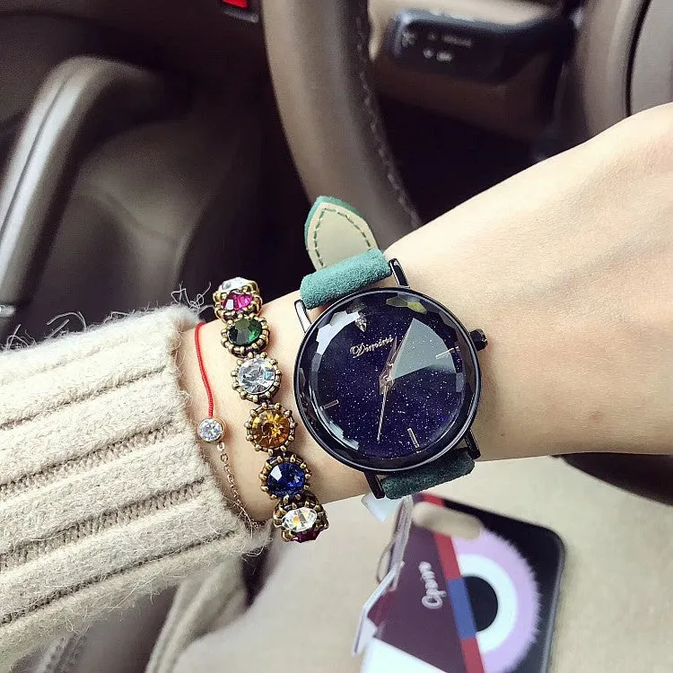 Individual Rhombic Mirror Women's Watch