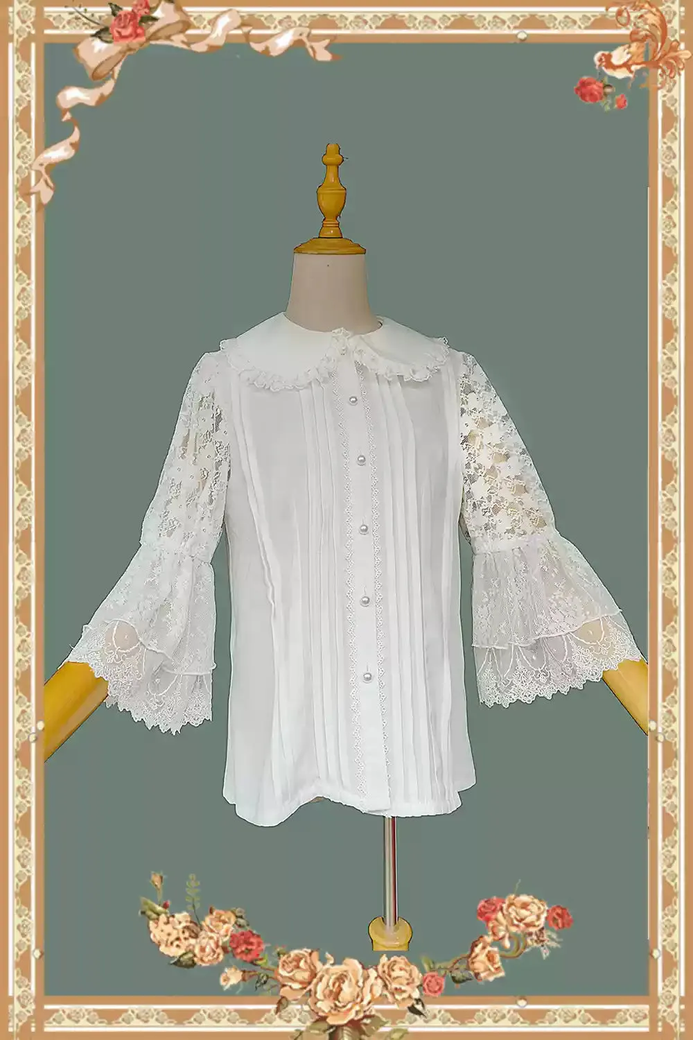 Infanta~Vintage Doll Patchwork Sleeve Lolita OP