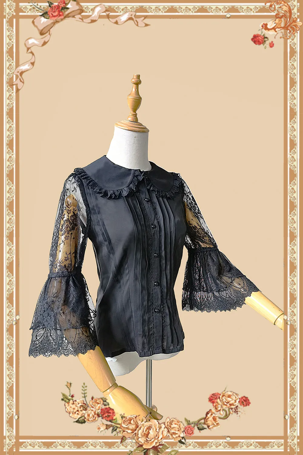 Infanta~Vintage Doll Patchwork Sleeve Lolita OP