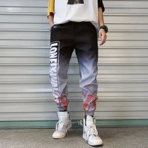 insHip-Hop Gradient Ankle-Length Pants