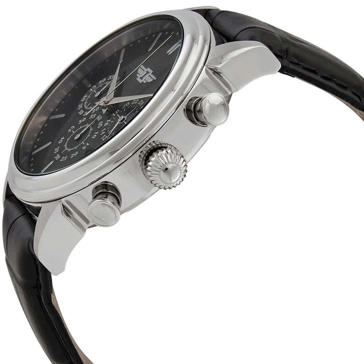 Invicta Men's Chronograph Watch - I by Invicta Black Dial Leather Strap | IBI29866