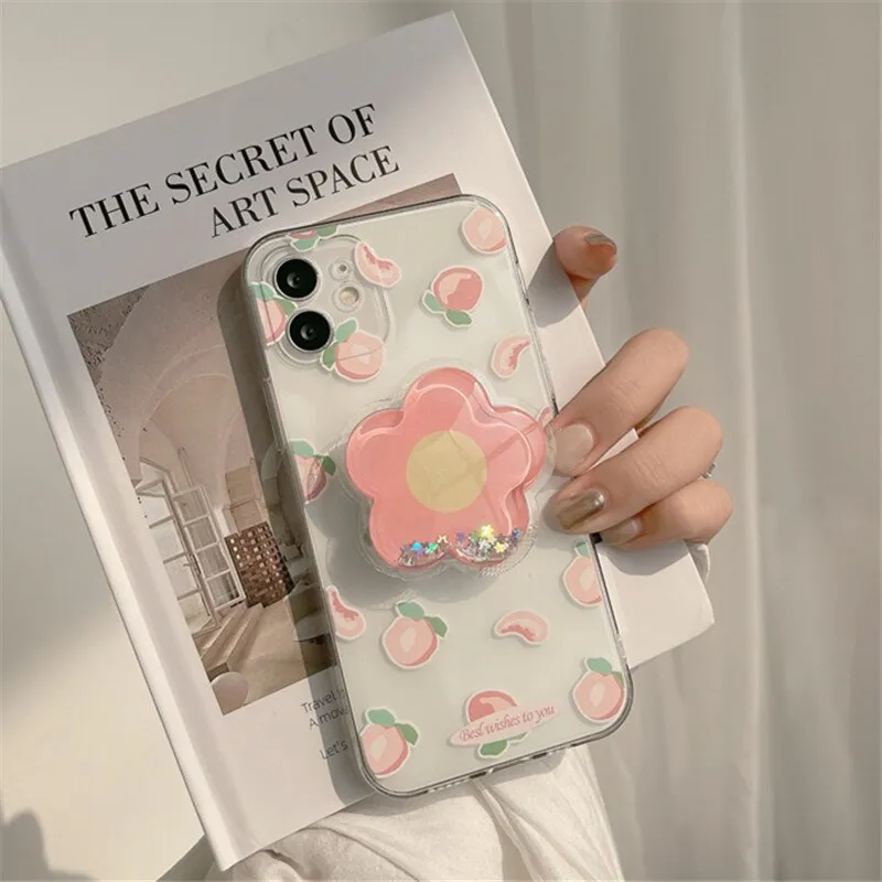 iPhone case with a Sweet flower holder