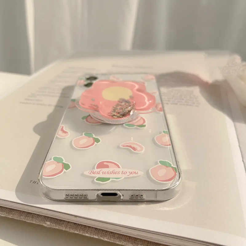 iPhone case with a Sweet flower holder