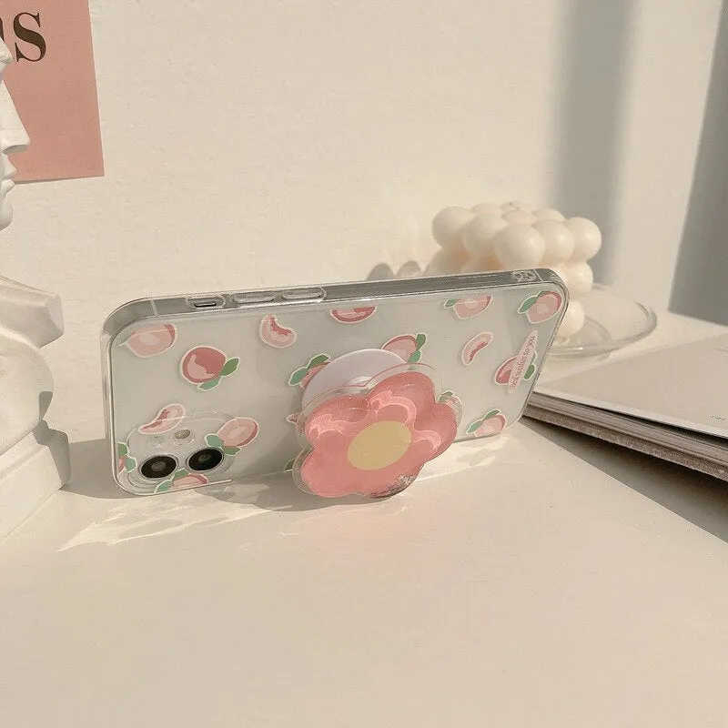 iPhone case with a Sweet flower holder