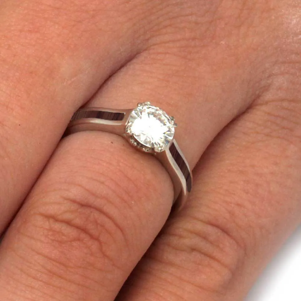 Ironwood Bridal Set with Moissanite and White Gold