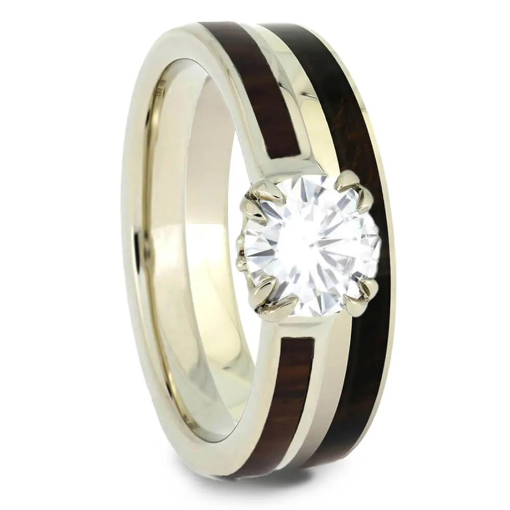 Ironwood Bridal Set with Moissanite and White Gold