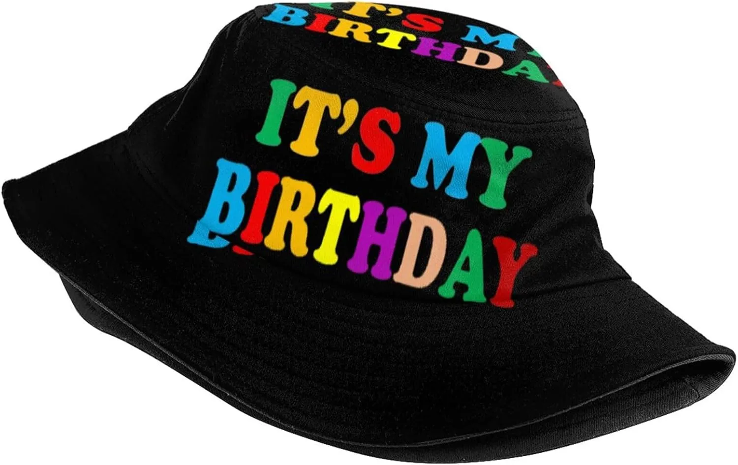 It's My Birthday Bucket Hat, Unisex Birthday Hat Outdoor Beach Summer Fisherman Cap for Men Women