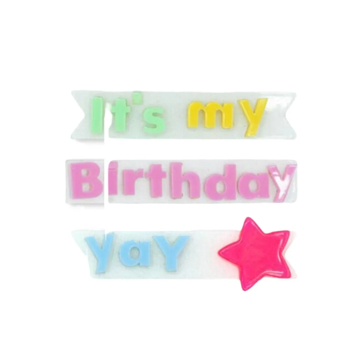 IT'S MY BIRTHDAY YAY ALLIGATOR CLIPS