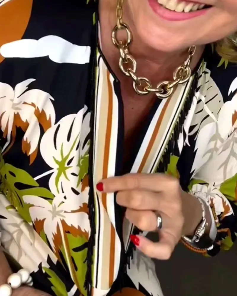 Ivyshape | All-Match Coconut Print Dress for Women