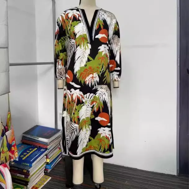 Ivyshape | All-Match Coconut Print Dress for Women