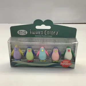 Iwako Penguin Colorz Eraser Box Set| 384591 | BC USA