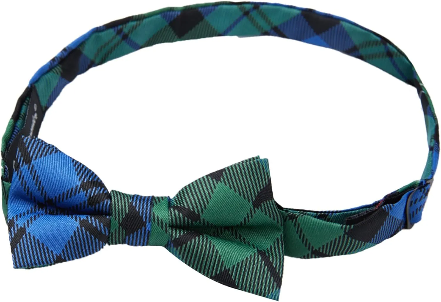 Jacob Alexander Boys' Royal Tartans Plaid Adjustable Pre-Tied Banded Bow Tie