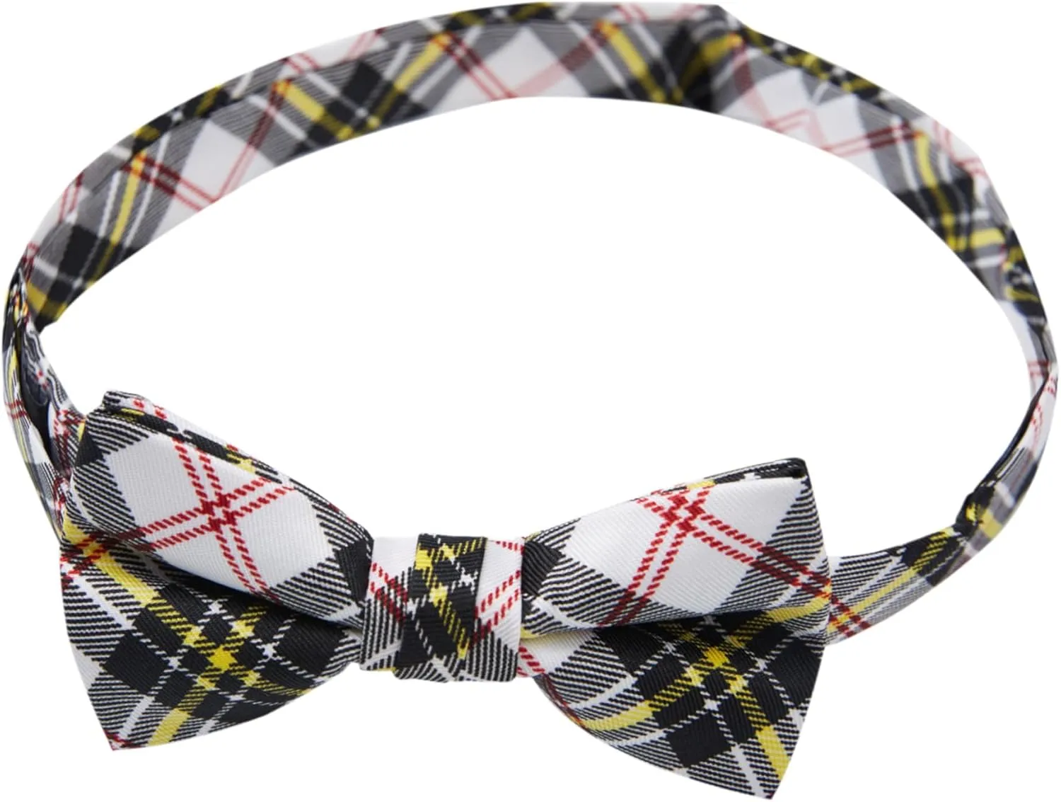 Jacob Alexander Boys' Royal Tartans Plaid Adjustable Pre-Tied Banded Bow Tie