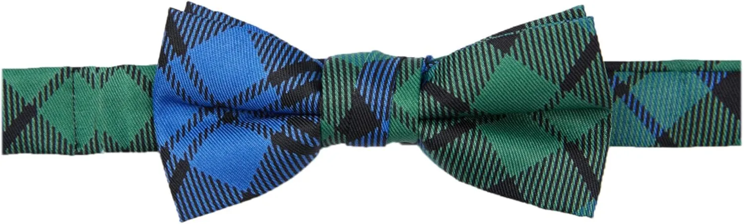 Jacob Alexander Boys' Royal Tartans Plaid Adjustable Pre-Tied Banded Bow Tie