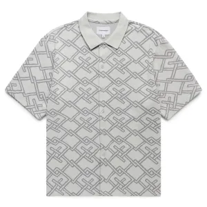JACQUARD BUTTON UP TOP