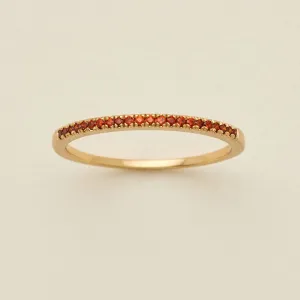 January Birthstone Stacking Ring