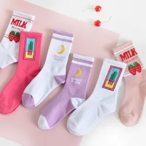 Japanese Cotton Colorful Kawaii  Cute Socks