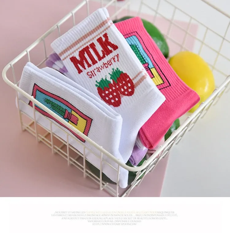 Japanese Cotton Colorful Kawaii  Cute Socks