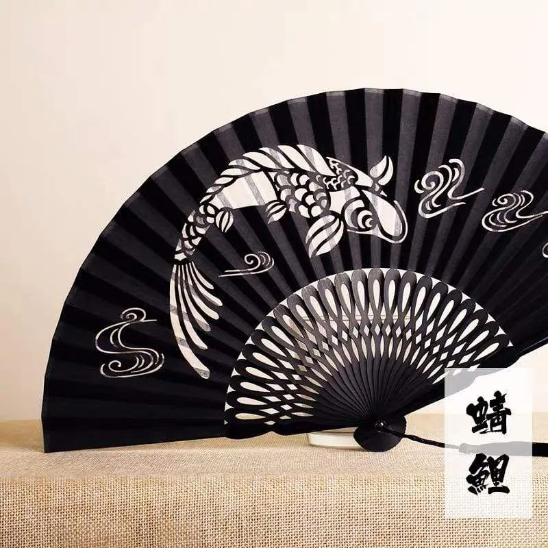 Japanese Folding Fan 【Transparent Koi】