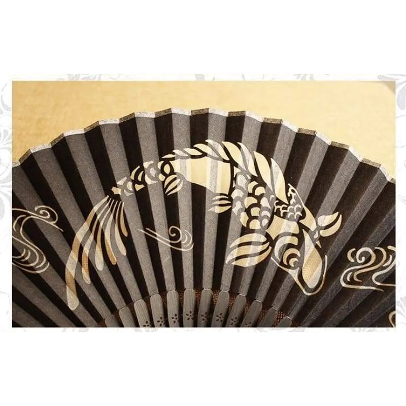 Japanese Folding Fan 【Transparent Koi】