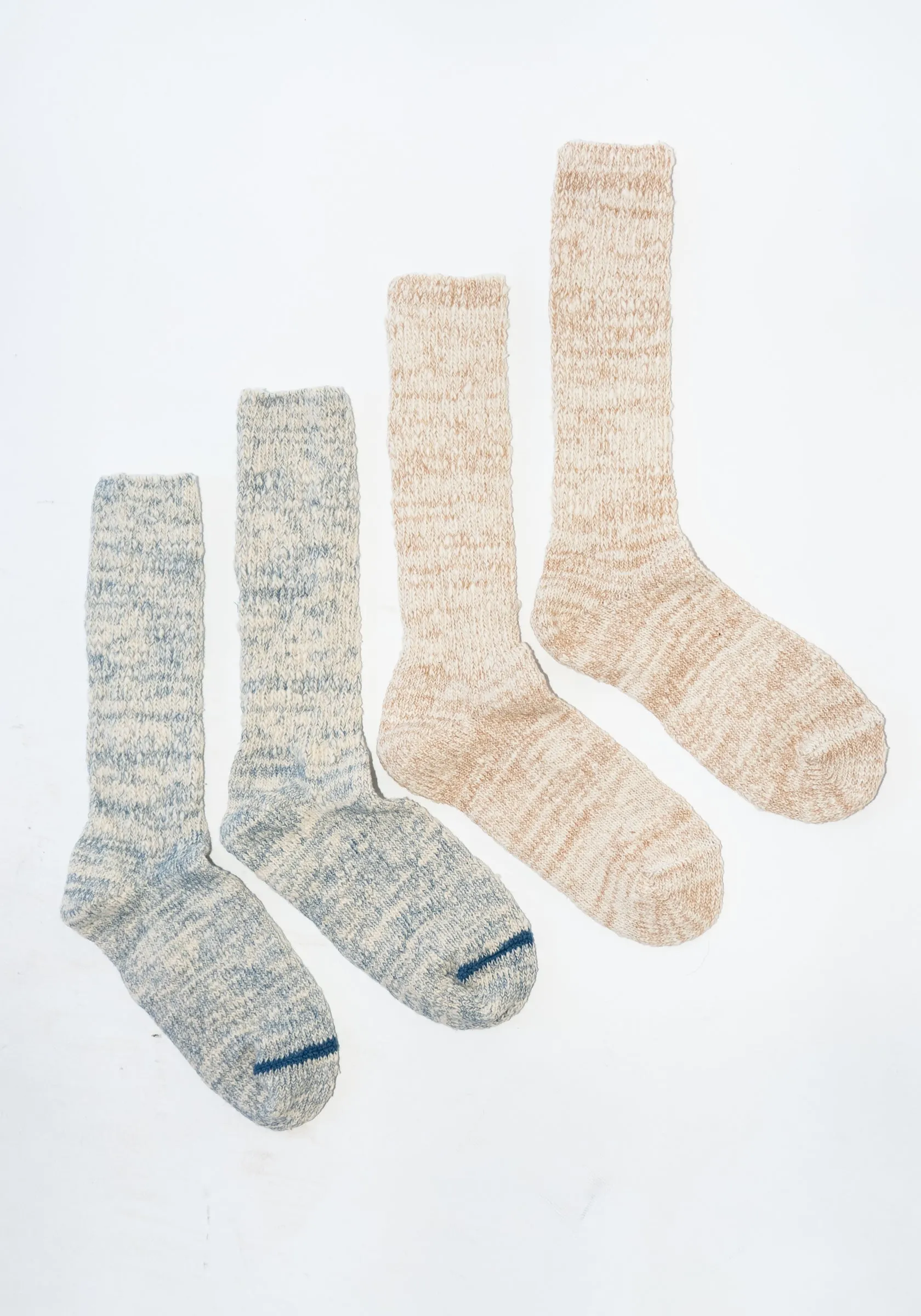 Japanese Garabou Slipper Socks in Brown