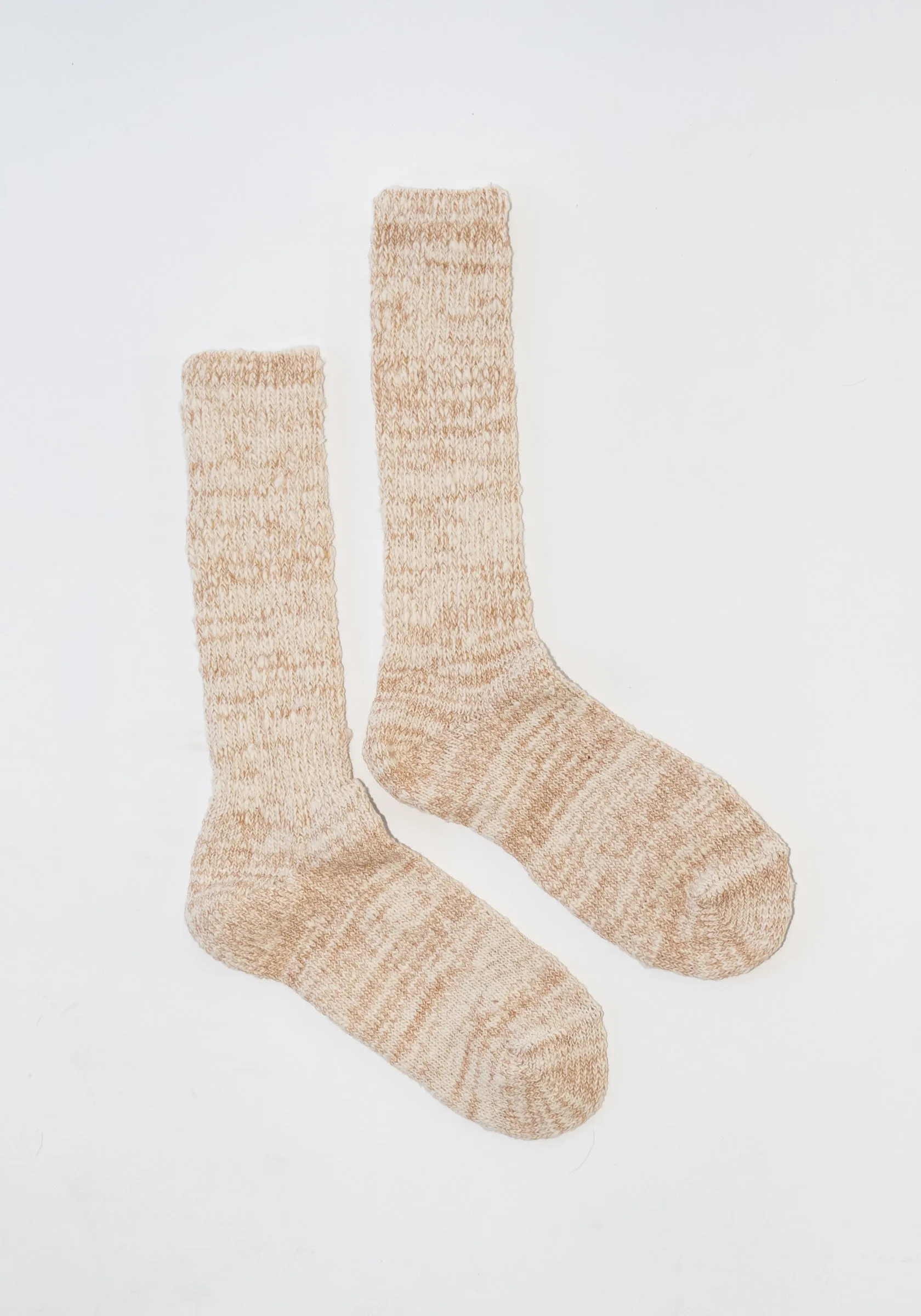 Japanese Garabou Slipper Socks in Brown