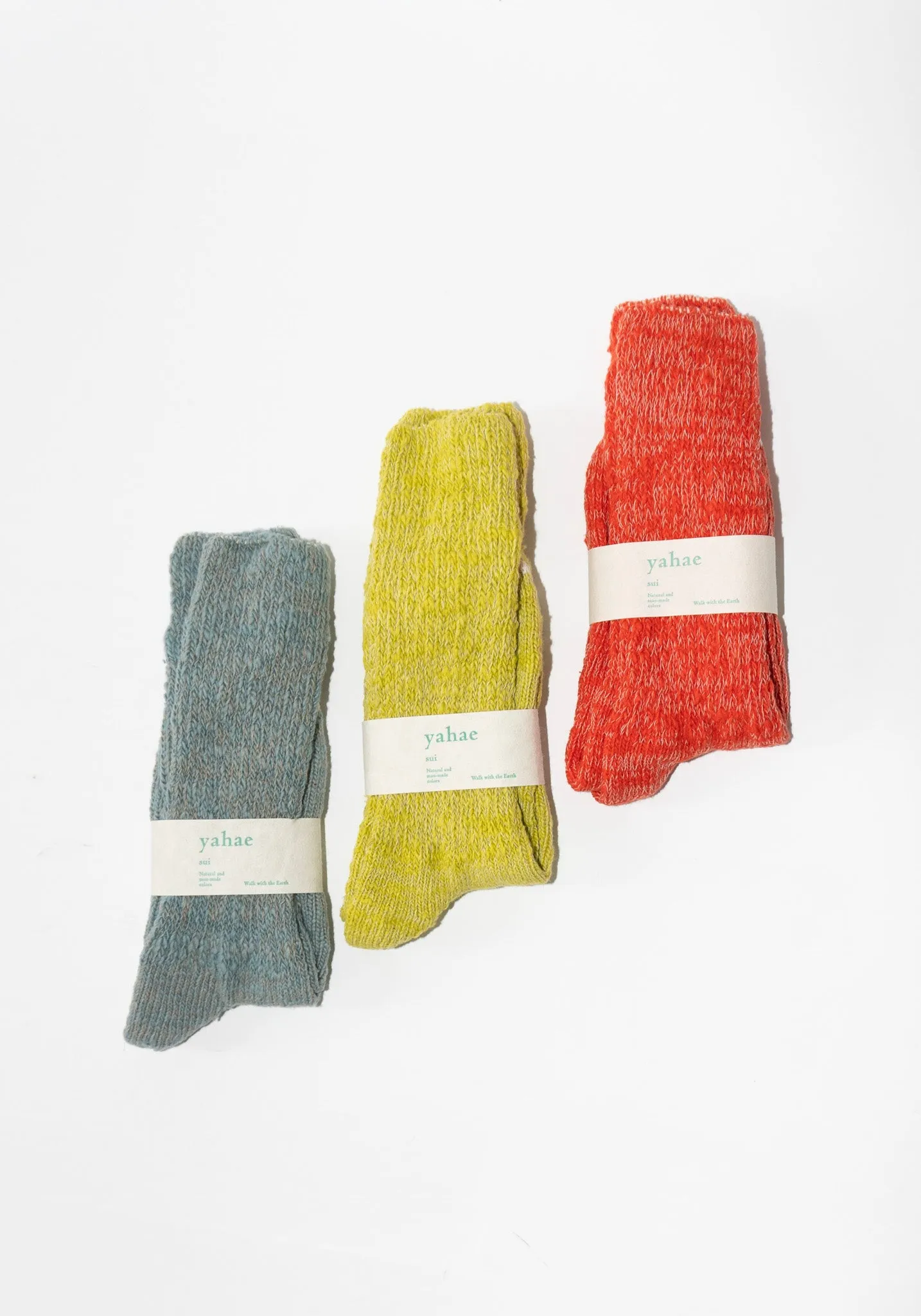 Japanese Garabou Slipper Socks in Orange Red