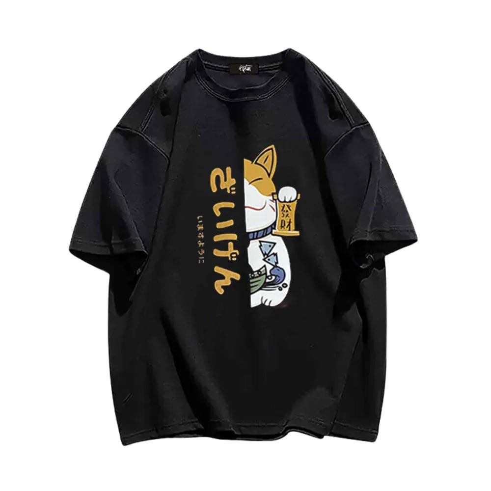 “Japanese Lucky Cat” T-shirt