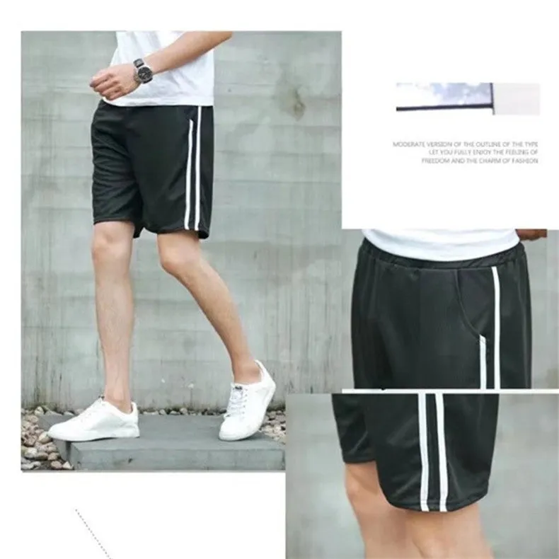 Japanese Summer Men Shorts Korean Loose Thin knee length Casual Pants Shorts